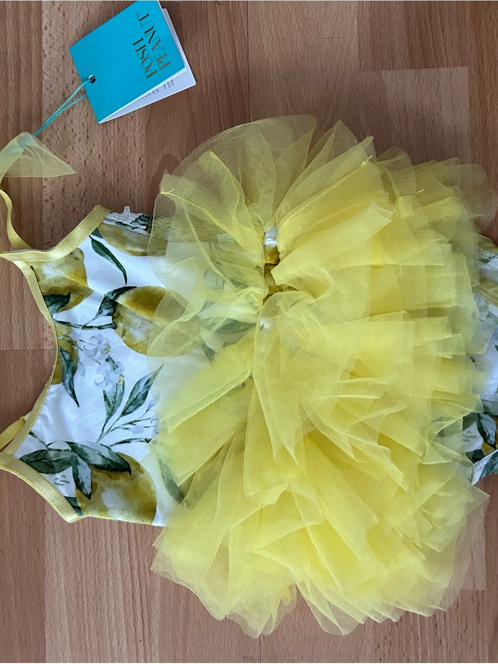 Posh Peanut Yellow Lemon Tulle Party Dress